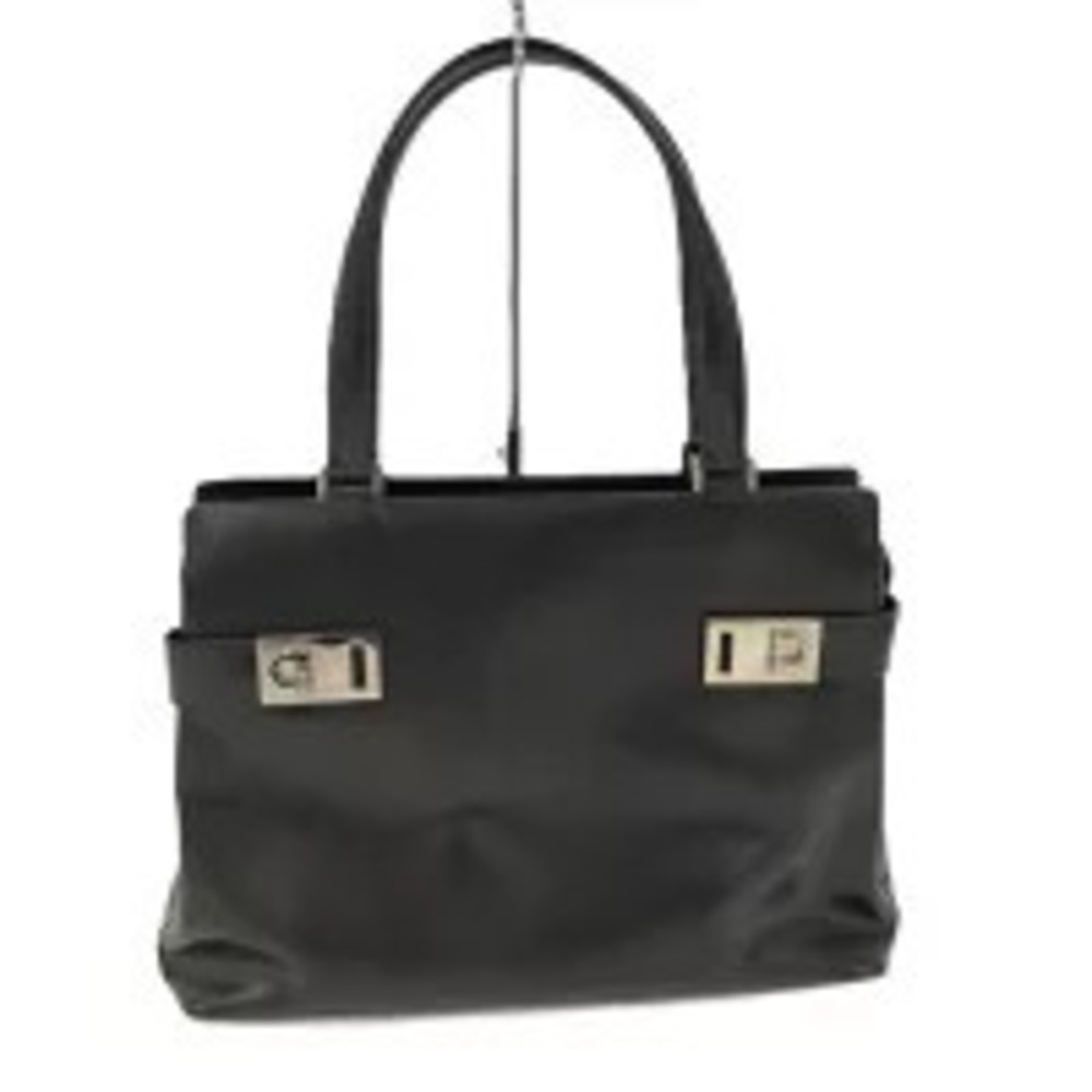 Salvatore Ferragamo handbag Gancini leather black